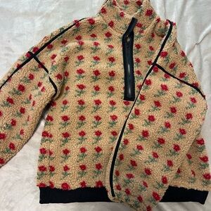 Floral Fleece Women’s Jacket
